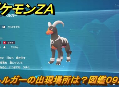 ポケモンＺＡ　ヘルガーの出現場所は？図鑑０９２　＃３１４　【Pokémon LEGENDS Z-A】