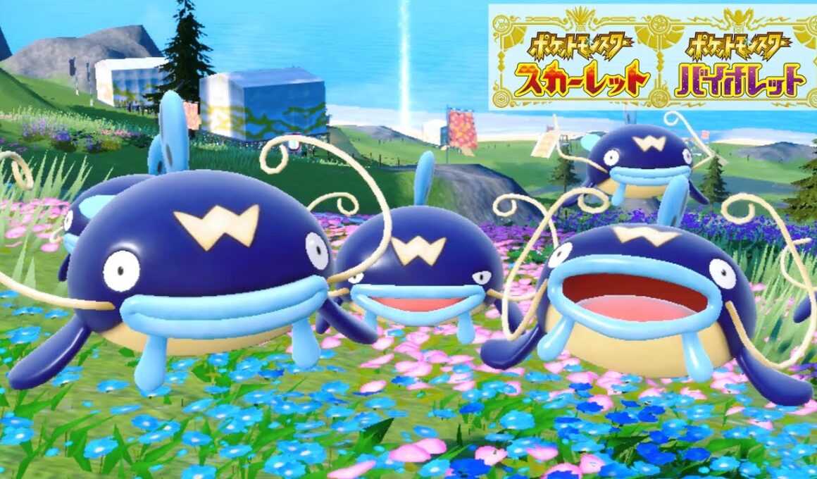 【可愛い】ナマズン６匹に囲まれて癒されピクニック【ポケモンSV】