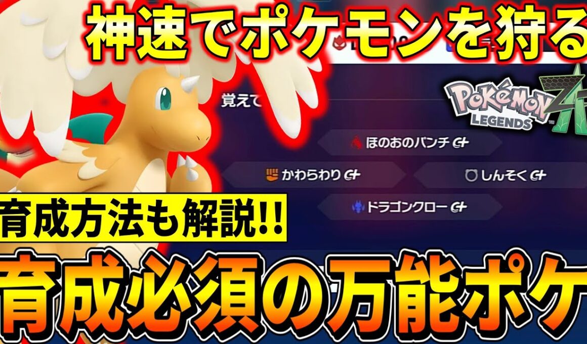 【ポケモンZA】金策や経験値稼ぎに活躍する神速カイリューの育成方法を解説！！！(初心者向け)【ポケモンレジェンズZA/Switch2】