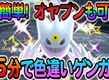 [ポケモンZA 色違い厳選]ゲンガーの色違いやゴースの色違いを簡単に入手できる最高率の色違い厳選方法の紹介！