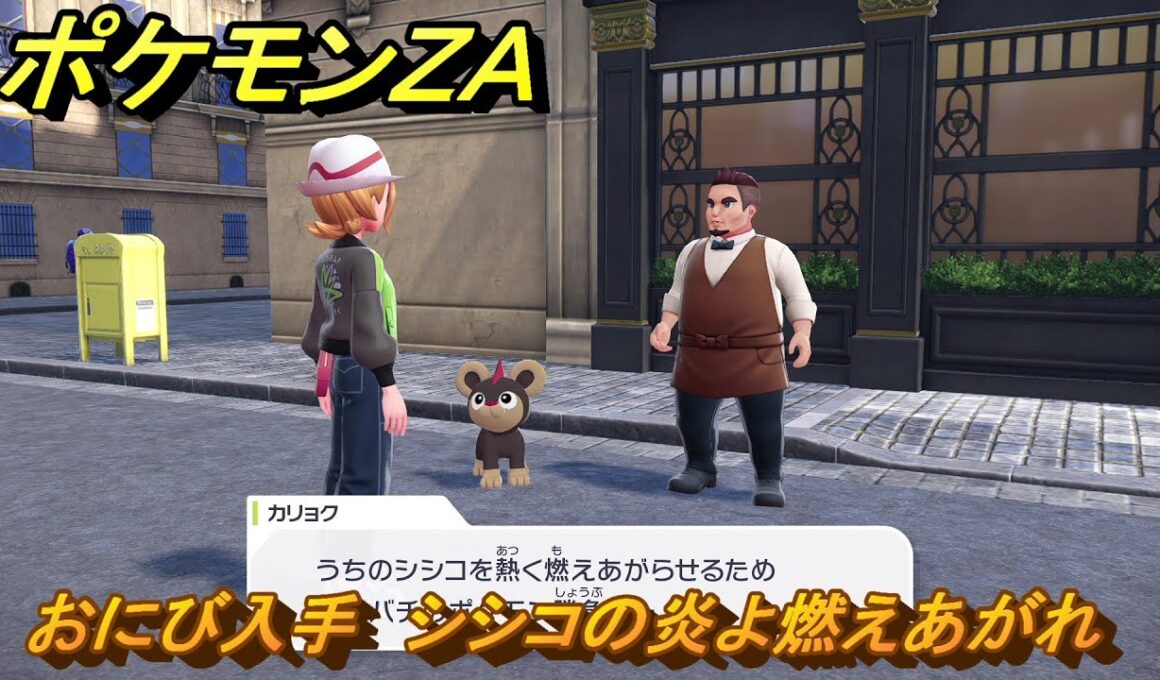 ポケモンＺＡ　おにび入手　シシコの炎よ燃えあがれ　サイドミッション０２６　＃１３３　【Pokémon LEGENDS Z-A】