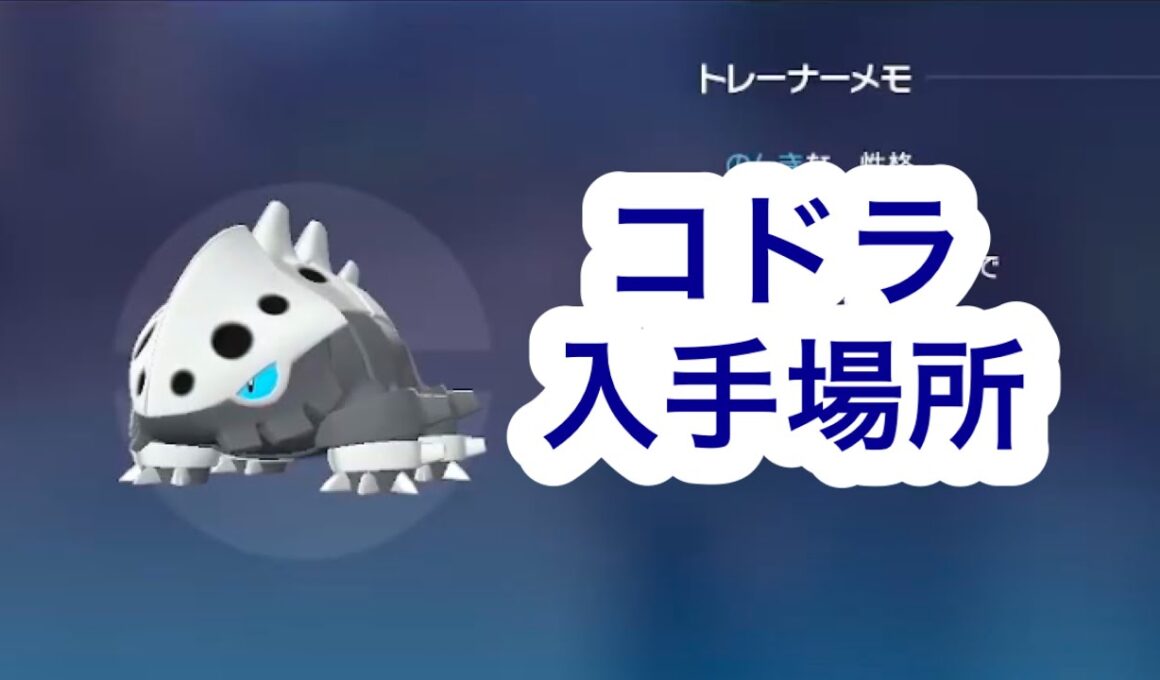 【ポケモンZA】コドラ入手場所
