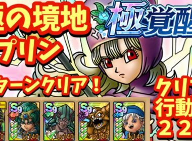 【ドラクエタクト】極の境地 プリンを４ターンでクリアできる編成を紹介！（クリア行動数２２）