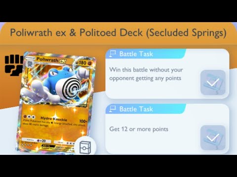 Pokémon TCG Pocket - Poliwrath ex & Politoed Deck (Secluded Springs) | Flawless Victory Mission