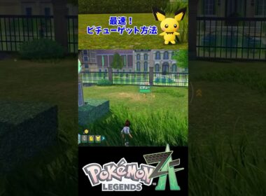 レアポケモン『ピチュー』出現場所・入手方法【ポケモンZA・攻略動画・任天堂スイッチ】#shorts  #ポケモン #ポケモンza #攻略動画