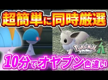 【ポケモンZA】完全放置も可能！オヤブン色違いラルトスとイーブイ厳選方法【ポケモンレジェンズZA】