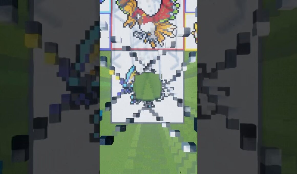 あなたの推しポケモンを作ります！ホワイトキュレム（作成希望はコメント欄へ）#minecraft #ポケモン #Shorts