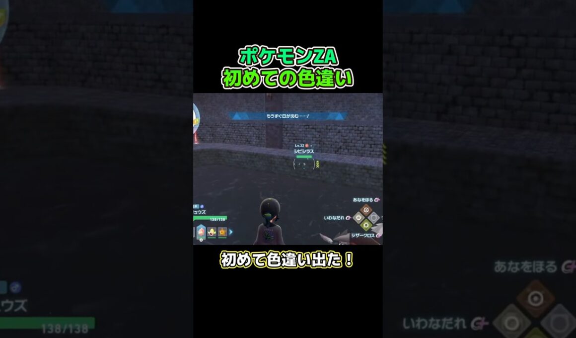 ポケモンZA　初めての色違い！シビシラスGETなるか！？