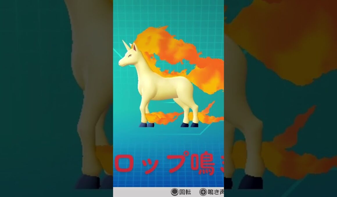 ピカブイ【図鑑NO078】ギャロップ鳴き声#ポケモン鳴き声 #図鑑コンプ #レッツゴーピカチュウ #レッツゴーイーブイ#ポケモン生態#ギャロップ動き#Rapidash