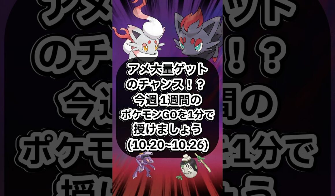 ゾロアヒスイゾロア復刻、今週の1週間を1分で授けましょう🔥【ポケモンGO】 #ポケモン #ポケモンgo #shorts