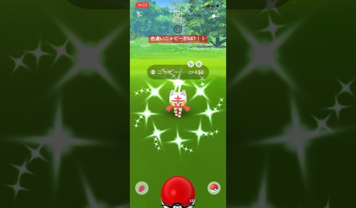ポケモンGO色違いニャビー初GET！！#ポケモン #ポケモンgo #pokemongo