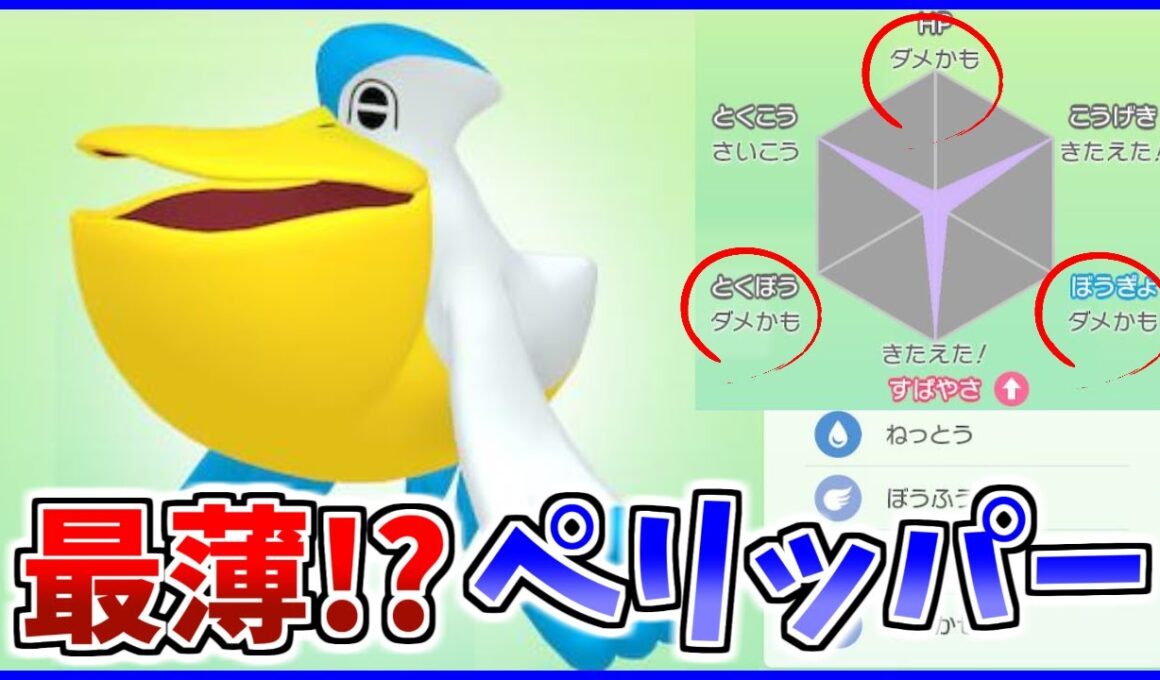 世界一柔らかい「最薄ペリッパー」が冗談抜きで強い【ポケモン剣盾】