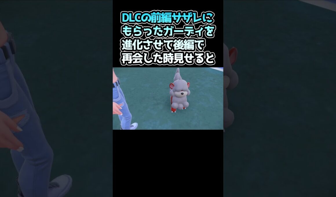 サザレに託されたガーディをちゃんと育てて再会したら……！！ #ポケモンsv  #Shorts