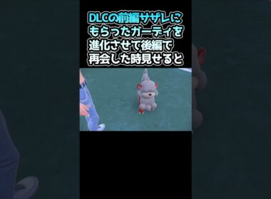 サザレに託されたガーディをちゃんと育てて再会したら……！！ #ポケモンsv  #Shorts