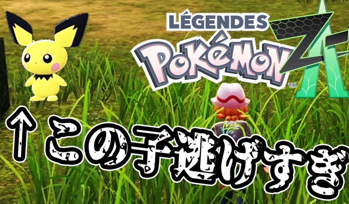 めちゃかわいいピチューが居たから捕まえようとしただけなのに。。。逃げなくてもいいじゃない。。。『Pokémon LEGENDS Z-A 』#2