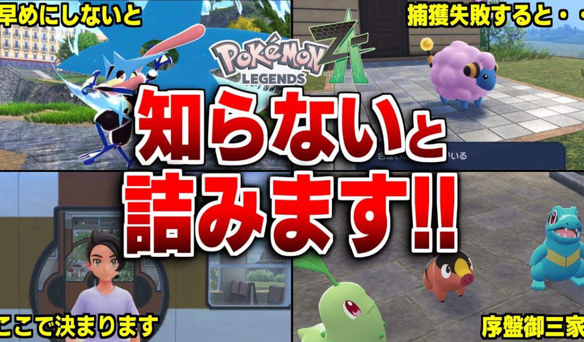 レジェンズZAで知らないと詰む要素11選【レジェンズZA】