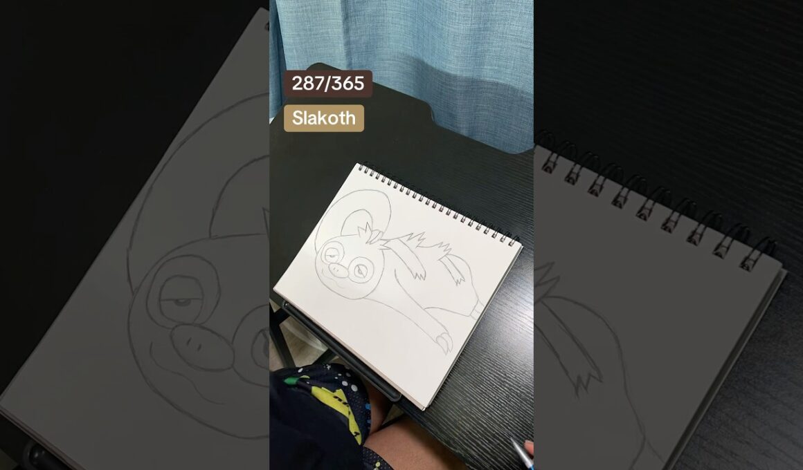 Drawing Slakoth #drawing #pokemon #kanyewest #pokémon #draw #pokemonart #art #hoenn #slakoth