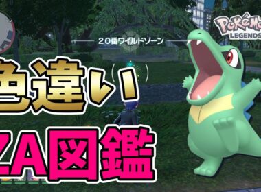 【ポケモンレジェンズZA】色違い図鑑作成開始！ワニノコ・アリゲイツ・オーダイル【Pokémon LEGENDS Z-A】