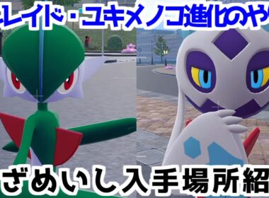 【ポケモンZA】めざめいし ラルトス キルリア エルレイド ユキワラシ ユキメノコ  入手方法 進化方法 攻略 【Pokémon LEGENDS ジガルデ ポケモン レジェンズ ジガルデ】