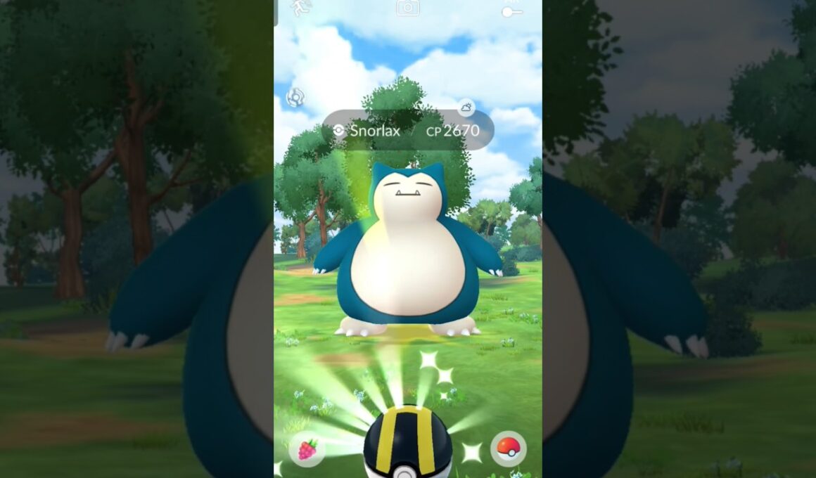 High Cp  wild Snorlax 😱in field #pokemongo #pokemon