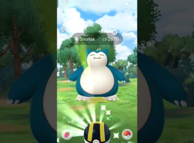 High Cp  wild Snorlax 😱in field #pokemongo #pokemon