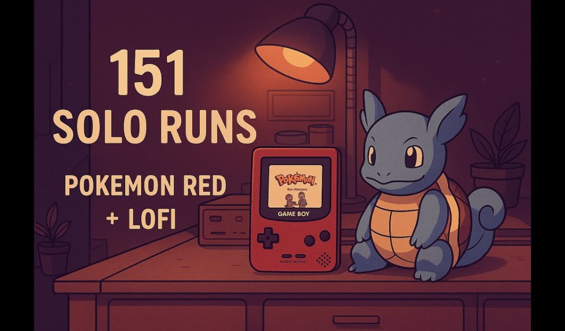 Pokémon Red Solo Runs of All 151 Pokémon | Study/Relax with Lofi Beats | Wartortle Edition