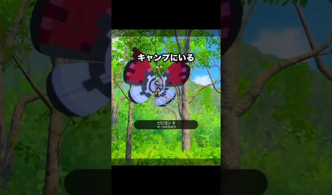 激レア！モンスターボール模様のビビヨン #ポケモン #newポケモンスナップ