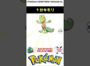 ポケモン 1分でわかるキモリ Pokemon #解説 #知識 #雑学 Treecko