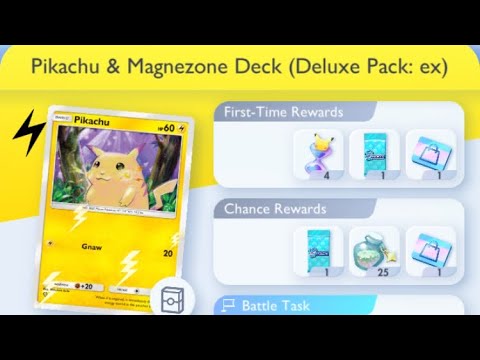 Pokémon TCG Pocket - Raichu ex Drop Event [Intermediate] | Pikachu & Magnezone Deck (Deluxe Pack:ex)