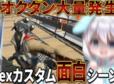 【Apex切り抜き】カスタム配信で拳脳筋オクタン大量発生のカオスな戦場に全力で抗うしゅがらび...！【切り抜きPart1】