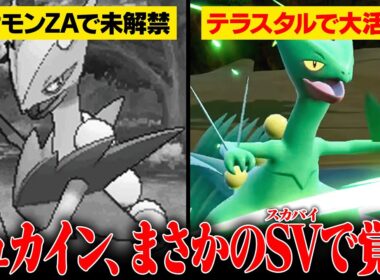 メガシンカ勢なのにリストラ中のジュカイン、まさかの「テラスタル環境」で大暴れwww【ポケモンSV】