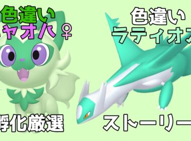 色違い♀ニャオハ＆ストーリー産色違いラティオス厳選 #2