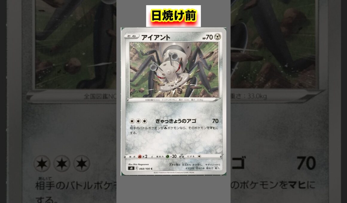 アイアントの日焼けポケカ #shorts