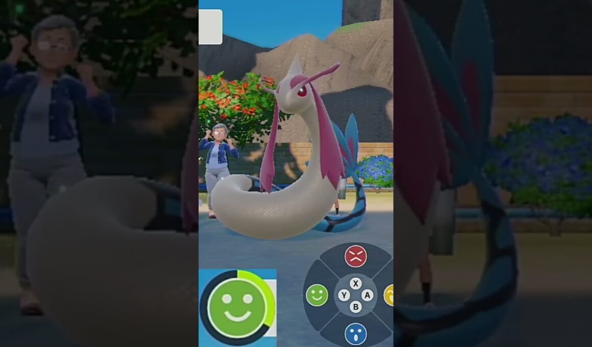 【ミロカロス】ポケモンエクササイズ【キタカミ図鑑No.159】#Shorts #pokemon