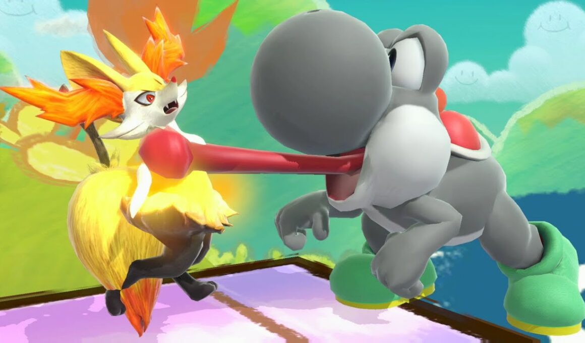 Gray Yoshi Vore Braixen