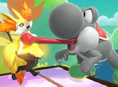 Gray Yoshi Vore Braixen