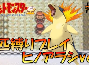 【ポケモン金銀】ポケモン1匹縛りプレイ!!ヒノアラシきみに決めた！part3【ゲーム実況】【縛りプレイ】