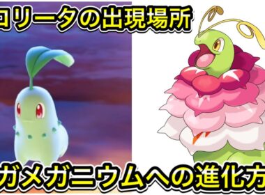 【レジェンズZA】チコリータの出現場所！メガメガニウムへの進化方法を解説