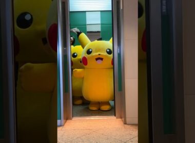 エレベーターに乗り込むピカチュウたち #shorts #ピカチュウ