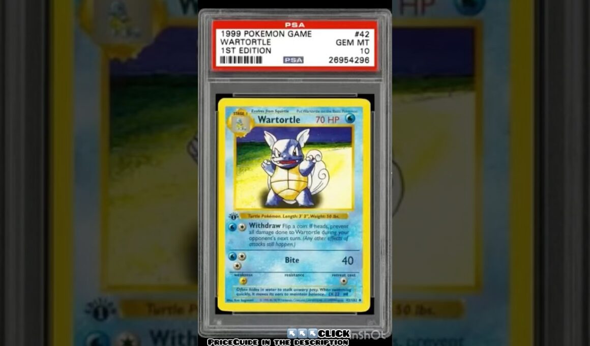 #42 Wartortle Uncommon 1st Edition 1999 Pokémon Base Set Shadowless 1st Print PriceGuide🇺🇸🇨🇦🇪🇺🇯🇵🇬🇧💰