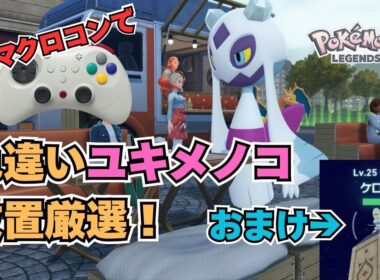 【ポケモンZA】マクロコンで色違いユキメノコ放置厳選！（おまけでケロマツの厳選方法も）