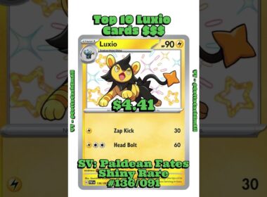 ⚡ Top 10 Most Expensive Luxio Pokemon Cards! #pokemon #pokemoncards #pokémon #tcg #top10 #pokemontcg