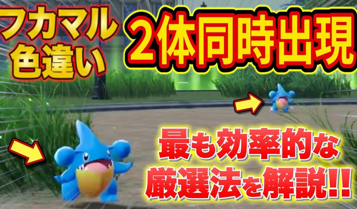 【ポケモンZA】色違いフカマルが2体出た超効率的な厳選方法を徹底解説！【レジェンズZA】【Pokémon LEGENDS Z-A】
