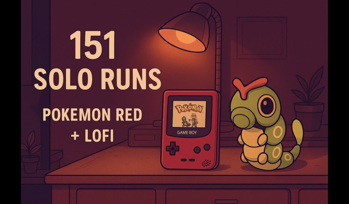 Pokémon Red Solo Runs of All 151 Pokémon | Study/Relax with Lofi Beats | Caterpie Edition