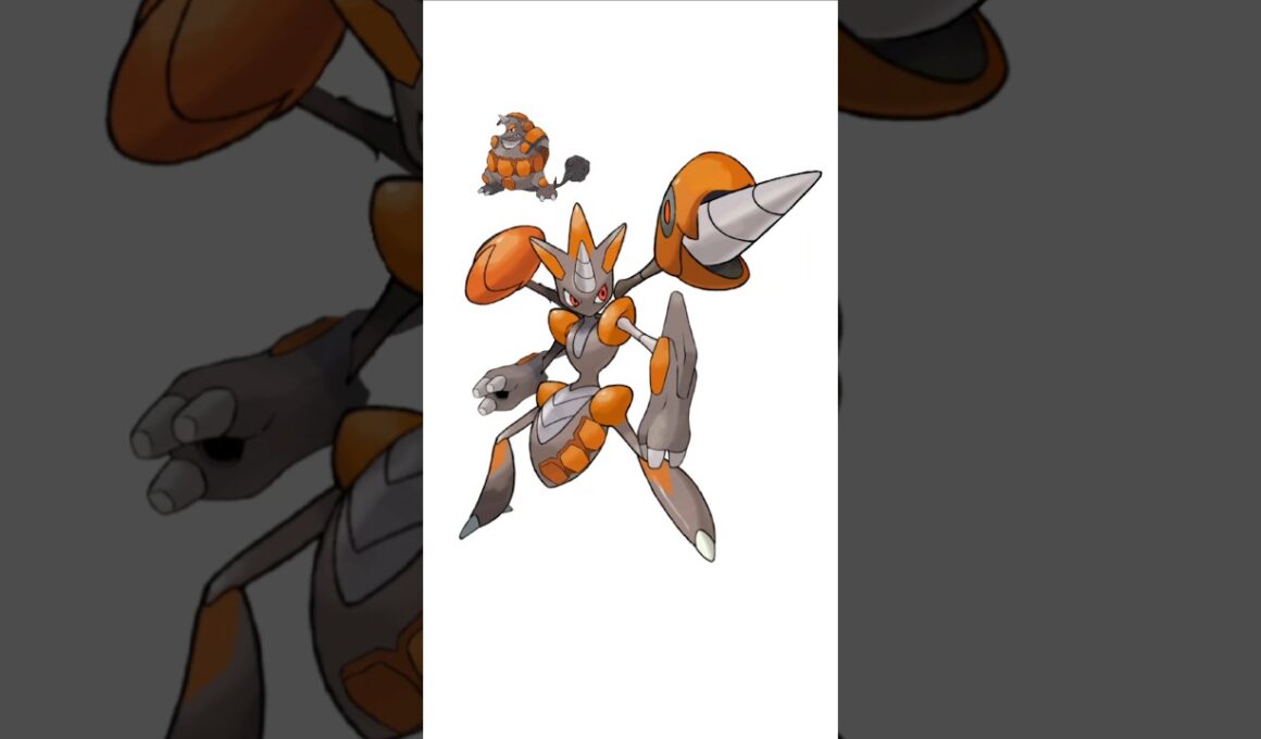 ハッサム＋ドサイドン。ドリルin鋏　#ポケモンフュージョン #メガハッサム #改造ポケモン  #伝説のポケモン #色違いポケモン