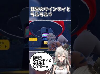 野生のウインディともふもふした♡【ポケモンSV／スカーレット】 #Shorts