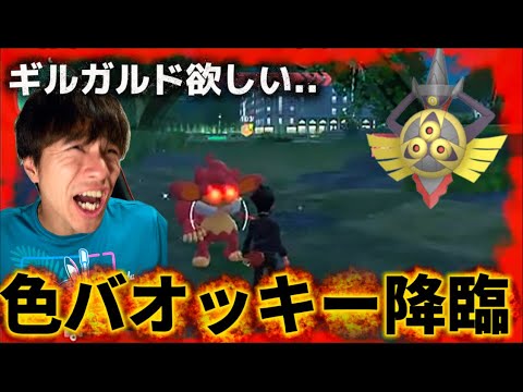 色違いギルガルド欲しいのにバオッキーに精神ぐちゃぐちゃにされる配信者