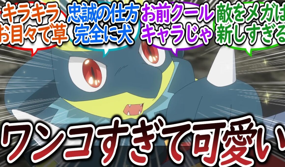 【エピソード:メガシンカ最終話】格付け完了したルカリオがワンコ過ぎて可愛いについての【反応集】【アニポケ】