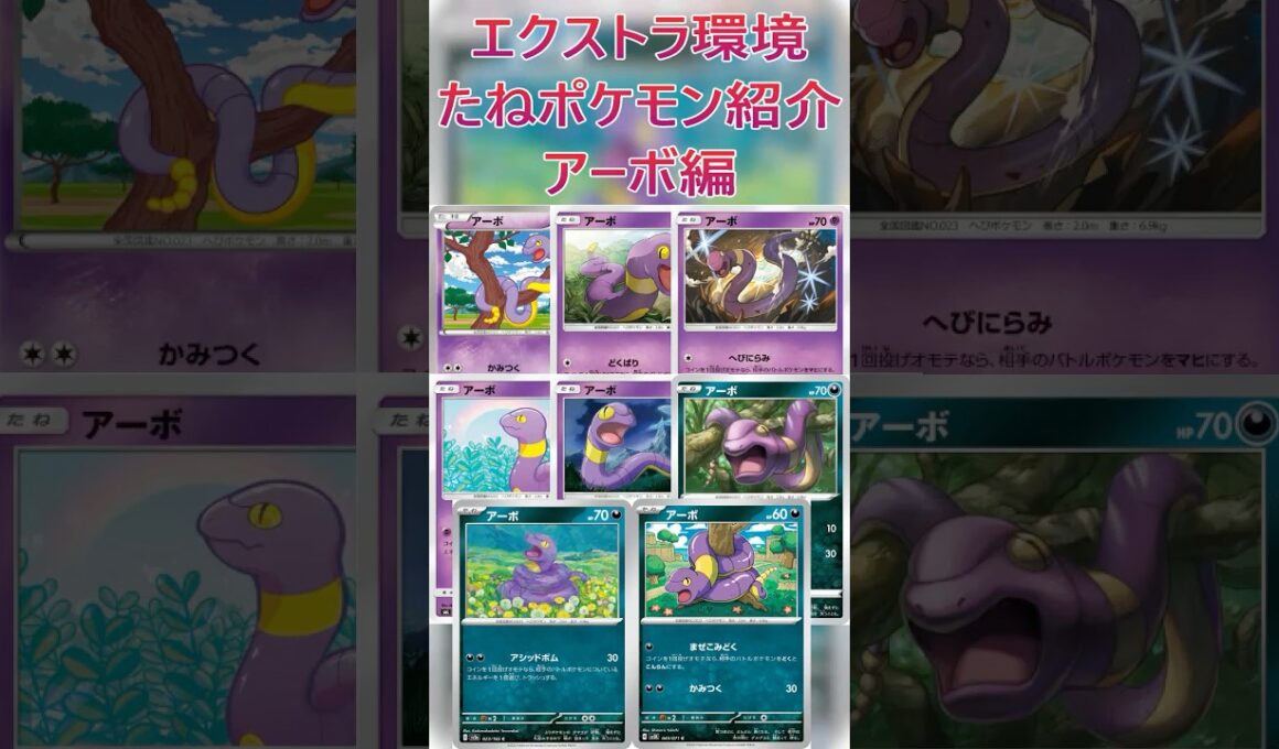 【ポケカ/エクストラ】エクストラおすすめたねポケモン紹介 アーボ編  #shorts #ポケモンカード #アーボ #pokemontcg #エクストラバトルの日