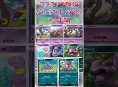 【ポケカ/エクストラ】エクストラおすすめたねポケモン紹介 アーボ編  #shorts #ポケモンカード #アーボ #pokemontcg #エクストラバトルの日